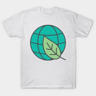 Nature Globe Environment Icon T-Shirt